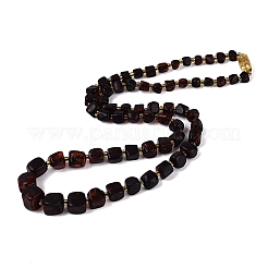 Collane di perline graduate con pepite di ambra sanguigna naturale&nbsp;NJEW-N064-06