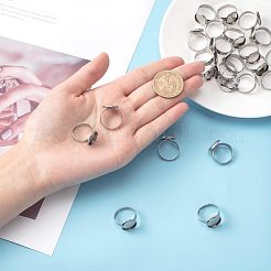 Verstellbare Fingerringkomponenten aus Edelstahl 304&nbsp;STAS-UN0001-10