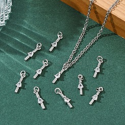 Pendentifs en laiton Shegrace sertis de micro-pavés de zircone cubique&nbsp;XGRQ3D173-512P