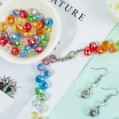 2 нить гальваника стеклянные бусины нити&nbsp;EGLA-SP0001-34