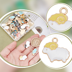 Подвески из сплава эмали 60шт 12 стиля&nbsp;ENAM-PH0002-77