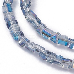 Стеклянные бусины с гальваническим покрытием &nbsp;EGLA-L023A-HR01