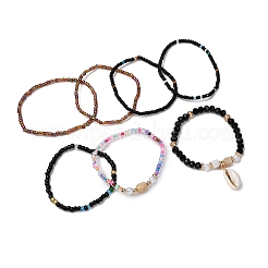 Elastische Armbänder aus böhmischem Harz&nbsp;BJEW-Z169-01E