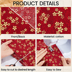 Baumwollstoff im japanischen Sakura-Muster für Kleidung und Dekoration&nbsp;DIY-CY0004-06B