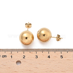 Серьги-гвоздики из нержавеющей стали 304 EJEW-U060-02C-G