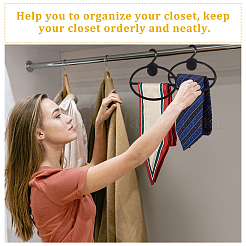 Пластиковая подвесная подставка для шелкового шарфа&nbsp;ODIS-WH0099-29C