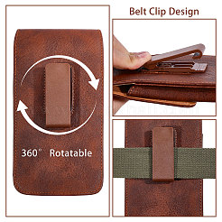 Marsupi rettangolari in pelle bovina per cellulare&nbsp;AJEW-WH0596-953B