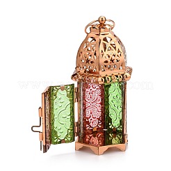 Linterna de vela de ramadán de hierro chapado en oro retro&nbsp;RAMA-PW0001-25A