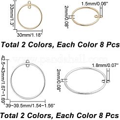 32 шт. 4 стиля сплава 2-петлевые соединители подвески&nbsp;FIND-CA0005-44