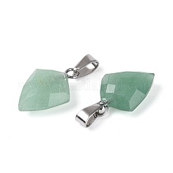 Pendentifs en aventurine vert naturel&nbsp;G-N349-18P-03