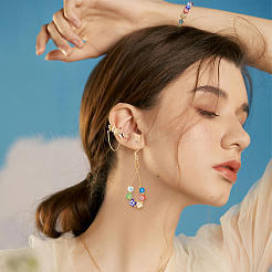 120шт 8 вида стеклянных бусин&nbsp;GLAA-PH0001-13