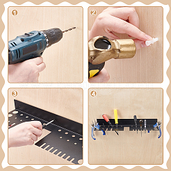 Железный настенный держатель для инструментов&nbsp;ODIS-WH0043-203