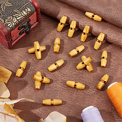 50 шт. деревянные пуговицы с 1 отверстиями&nbsp;BUTT-UN0001-27B