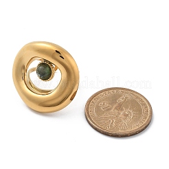 Кольца из натуральной африканской бирюзы (яшмы)&nbsp;STAS-Z112-14G-02