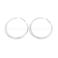 Серьги-кольца из нержавеющей стали 304&nbsp;EJEW-Z093-01P-02