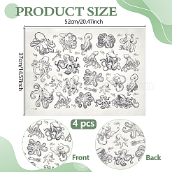Abziehbilder aus Papierkeramik&nbsp;DIY-WH0759-24H