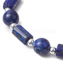 Braccialetti elasticizzati con perline rotonde e pietre preziose naturali da donna&nbsp;BJEW-JB11137