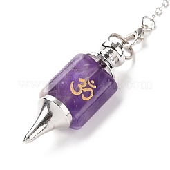 Natürliche Amethyst Pendel Pendel Anhänger&nbsp;G-A207-02P-05