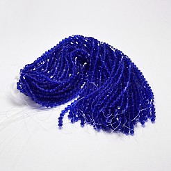 Подражать австрийский хрусталь двойной конус стеклянные бусы нити&nbsp;X-GLAA-F029-6x6mm-06