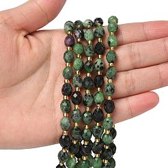 Натуральный рубин в цоизита бусин пряди&nbsp;G-F809-A49-01