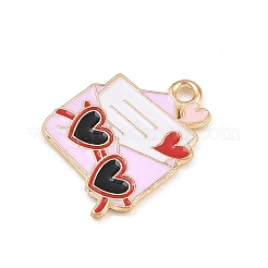 Подвески из сплава с эмалью ко дню святого валентина&nbsp;ENAM-I084-01KCG-33