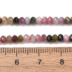 Fili di perle di tormalina multicolore naturale&nbsp;G-D110-E02-06