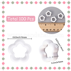 100 шт. Непрозрачные акриловые бусины&nbsp;MACR-SC0002-25