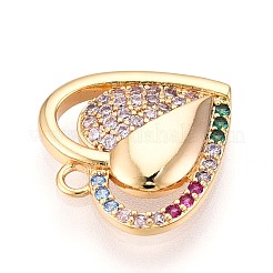 Латунные микро проложить кубического циркония подвески&nbsp;KK-N261-03G