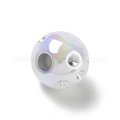 Sertissage de strass européens en acrylique opaque plaqué UV&nbsp;AC-CBA6658-06I