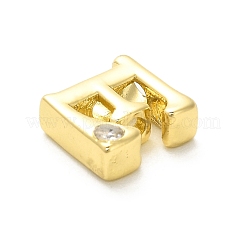 Cremagliera in ottone placcatura perline zirconi&nbsp;KK-L210-008G-E