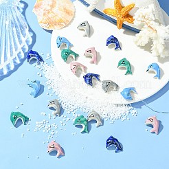 20шт 5 цвета фарфоровые бусины ручной работы&nbsp;PORC-CJ0001-14