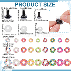 1 набор разноцветных блесток для кукольных глаз из смолы&nbsp;CRES-PH0001-28