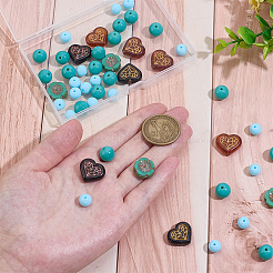 Стеклянные бусины&nbsp;GLAA-ME0001-18