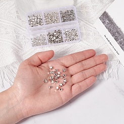 300 шт. 6 стиля бусины из сплава в тибетском стиле&nbsp;TIBE-YW0001-24