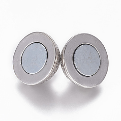 Messing-Mikropavé-Zirkonia-Magnetverschlüsse mit Schlaufen&nbsp;ZIRC-L082-A-01-P