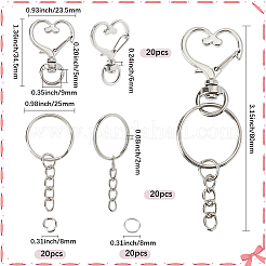 DIY-Schlüsselanhänger-Zubehör-Kits&nbsp;DIY-SP0006-96P