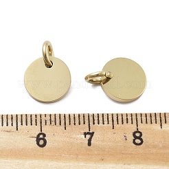 Geometrische Figur Stil 304 Edelstahl Prägung Blank Tag Charms&nbsp;STAS-D302-03F