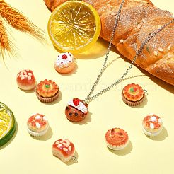 30 pièces 6 styles pendentifs en résine opaque imitation alimentaire&nbsp;FIND-CJ0002-47