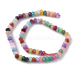 Природные окрашенные белого нефрита нитей бисера&nbsp;X-G-F753-06C