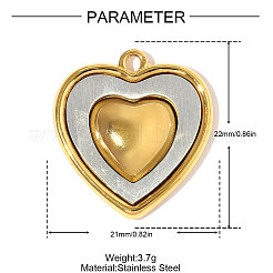 Подвески из нержавеющей стали 304&nbsp;STAS-OY008-34GP