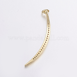 Латунные микро проложить кубического циркония подвески&nbsp;ZIRC-G125-48G