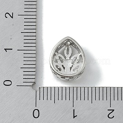 Стойки обшивки латунь микро проложить кубического циркония бусы&nbsp;KK-A220-12P