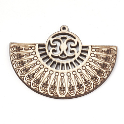 Gros pendentifs en bois non teint&nbsp;X-WOOD-T008-32