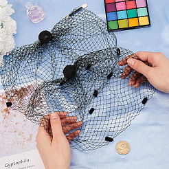 Свадебная фата из полиэфирной сетки&nbsp;AJEW-WH0470-10B