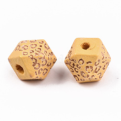 Perle di legno naturale verniciate&nbsp;WOOD-T021-51A-10