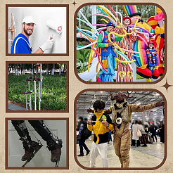 4 шт. защитные наколенники из ткани Оксфорд&nbsp;AJEW-AR0005-09