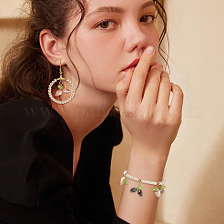 48 шт. 8 стиля подвески в форме ракушки из натуральной медной проволоки&nbsp;PALLOY-TA00260