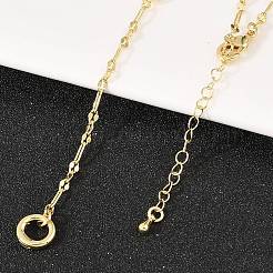Collares de cadena y lazo de latón con detalles envejecidos&nbsp;NJEW-H087-06H-G