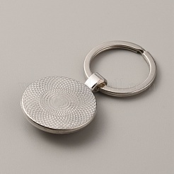 Брелок для ключей с драгоценными камнями&nbsp;KEYC-WH0029-51D-P