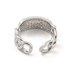 Цепочка из латуни с микро паве&nbsp;RJEW-G309-36P